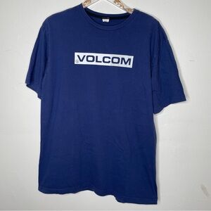 VINTAGE VOLCOM SKATER STYLE OVERSIZED BLUE T SHIRT SZ XL